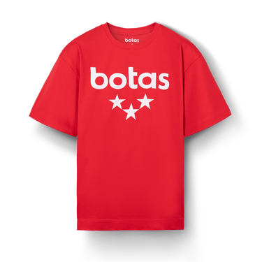 T-shirt Vasky Botas Oversize Red Rød | A-1244-014, 0