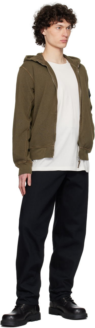 Sweatshirt Stone Island Stone Island Malfilé Fleece Hoodie Grøn | K1S15 6100021 S0060, 4