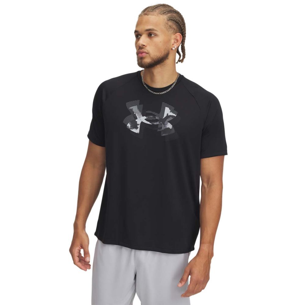 T-shirt Under Armour Under Armour Tech Print T-Shirt Sort | 1390208-001, 0