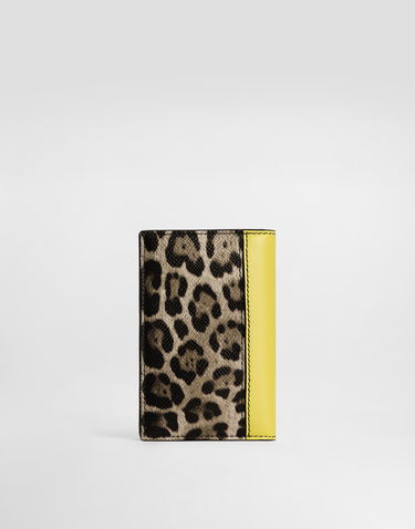 Tegnebog Dolce & Gabbana Dolce & Gabbana Dauphine Print Card Holder Gul | BP3323A6N738Z857, 2