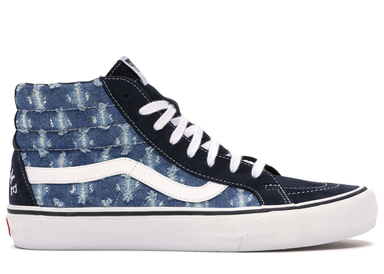 Sneakers og sko Vans Sk8-Hi Supreme Hole Punch Denim Blue Blå | VN0A38Z32DD, 0