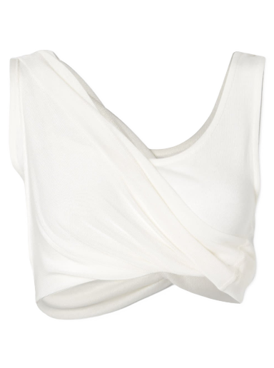 Tanktop HERON PRESTON Twisted Vest Top Hvid | HWAD044S23JER0010100