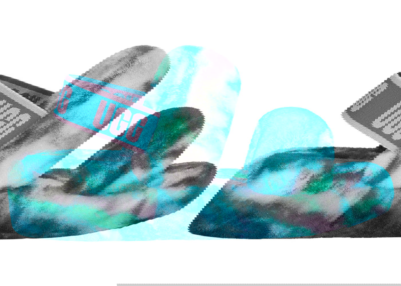 Sneakers og sko UGG Oh Yeah Slide Marble Aquatic Turkis | 1122555-AQBL, 0