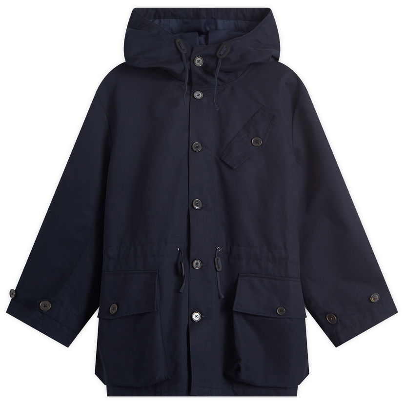 Regnfrakke Universal Works Universal Works Boston Parka Jacket, Size Large Mørkeblå | P31102-NVY