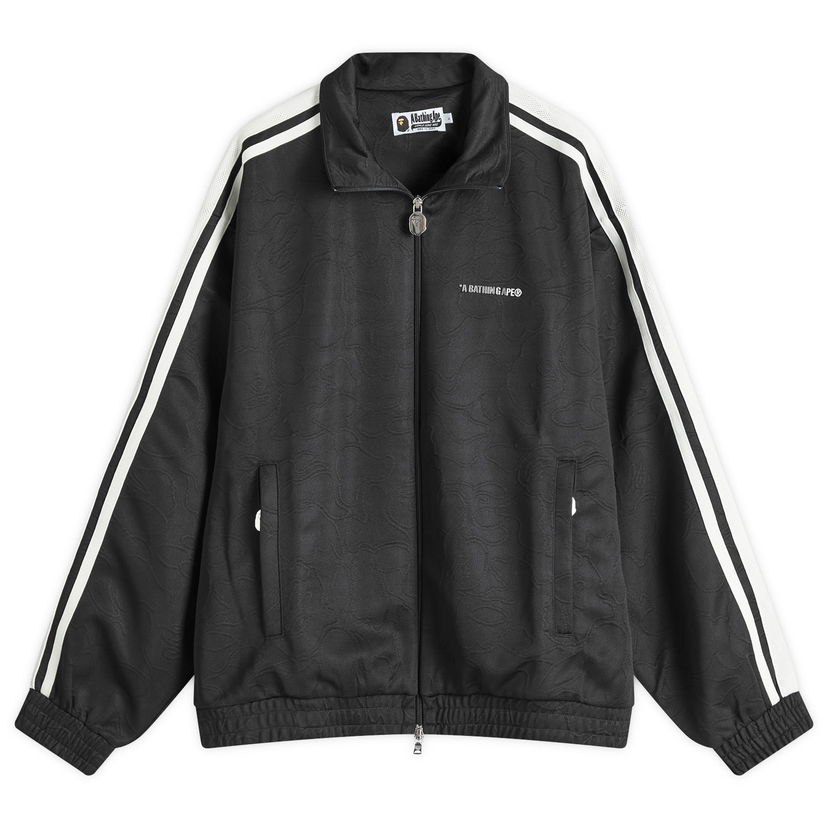 Sweatshirt BAPE Camo Track Jacket Black Sort | 001SWK801309M-BLK