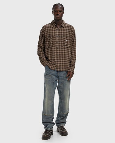 Skjorte OBEY Obey Clarence Woven Shirt Brun | 181200416-BKM, 2
