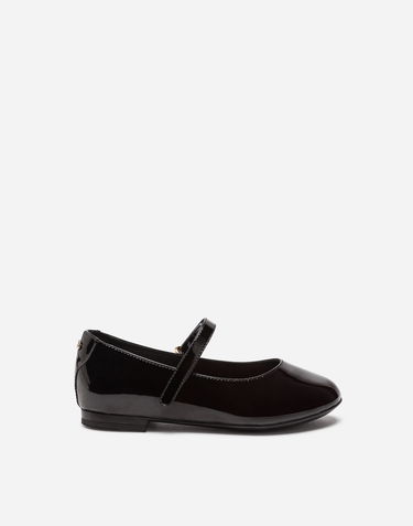 Sneakers og sko Dolce & Gabbana Dolce & Gabbana Leather Ballet Flats Sort | D10699A132880999, 0