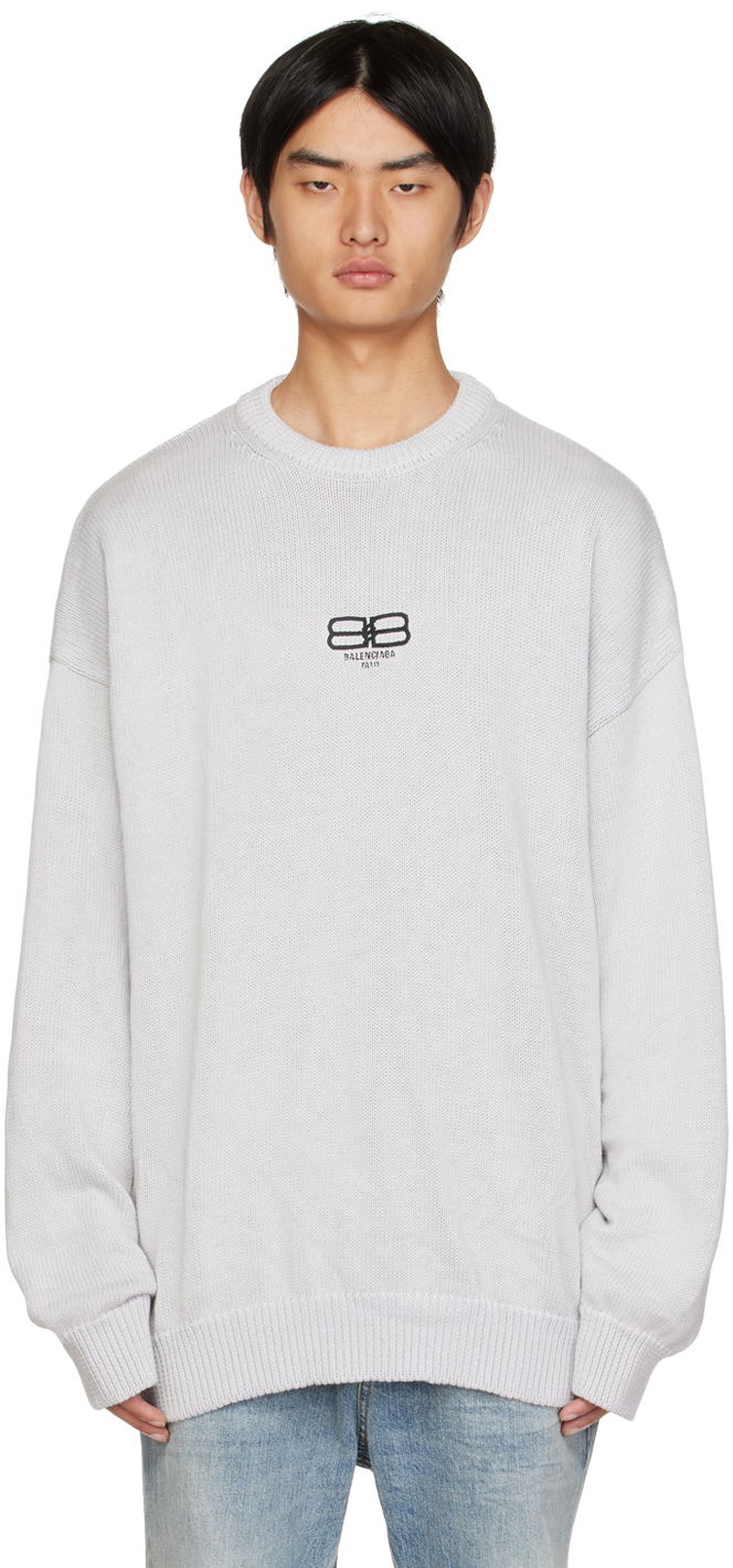 Sweater Balenciaga BB Paris Icon Sweater Grå | 696226-T3252-9012, 0