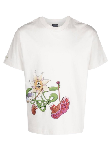 T-shirt Jacquemus Le Randonnee  Off White Hvid | 216JS16-216228-01D