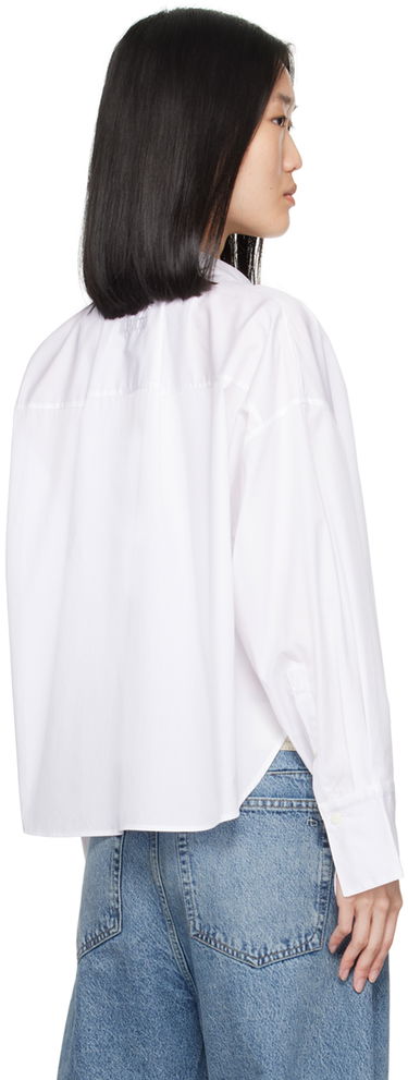 Skjorte rag & bone Rag & Bone Martha Cropped Shirt Hvid | WAW24PA0024602, 2