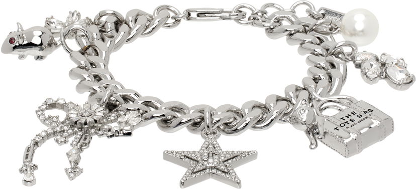 Armbånd Marc Jacobs Marc Jacobs 'Cats Out of the Bag' Charm Bracelet Metalisk | 2R4JBR001J28