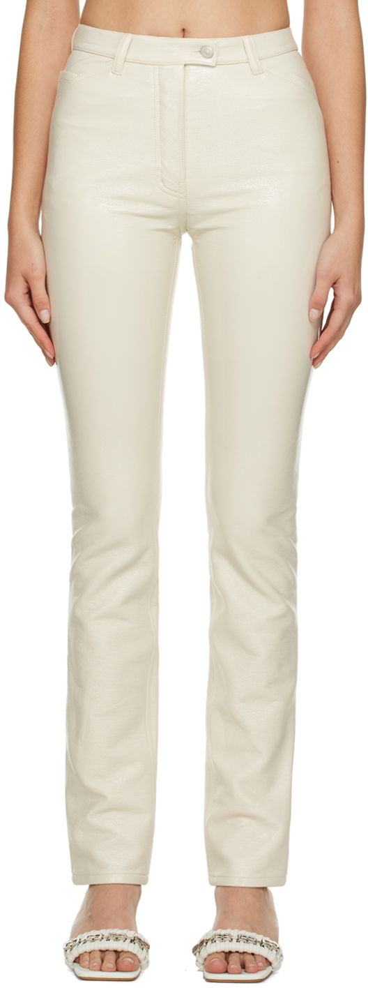 Bukser Courrèges Courrèges Slim-Fit Trousers Hvid | 322CPA071VY0003, 0