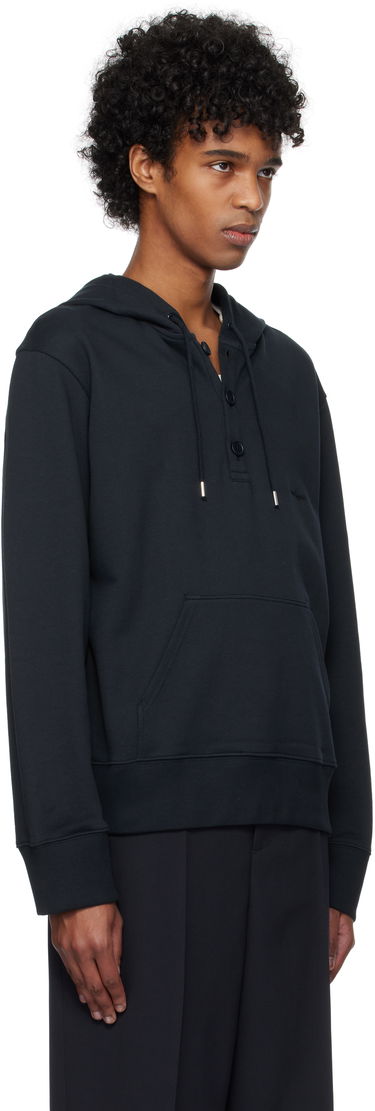 Sweatshirt Courrèges Courrèges Buttoned Hoodie Sort | 125JHO037JS0120, 1
