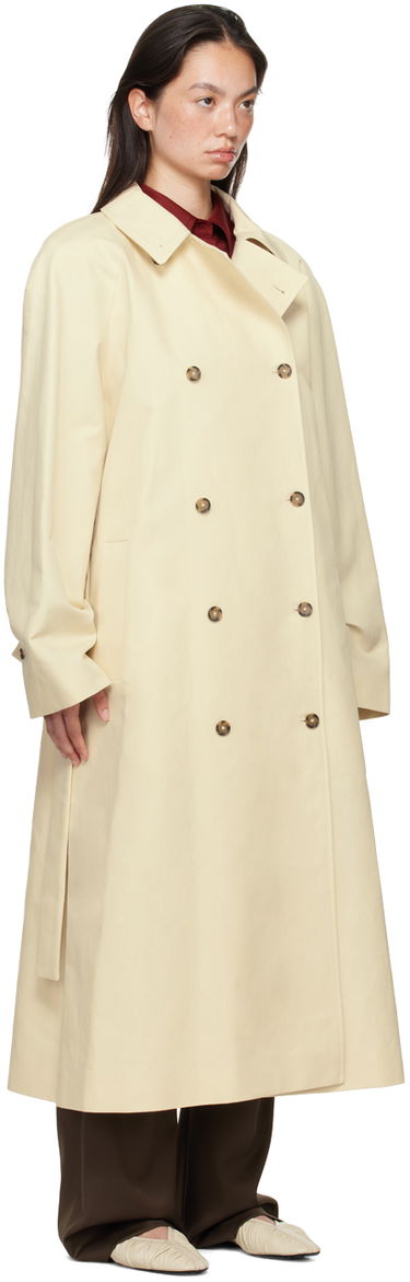 Trenchcoat Loulou de Saison Loulou de Saison Kamina Double-Breasted Trench Coat Beige | KAMINA, 1