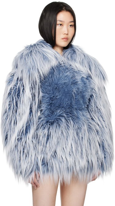 Frakker Diesel Faux-Fur Jacket Blå | A16453 0KNAB, 1