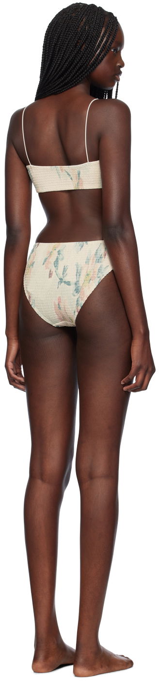 Badetøj TOTEME TOTEME Smocked Mid-Rise Bikini Flerfarvet | 243-WSW1079FB0249/2WRW3263FB0249, 2