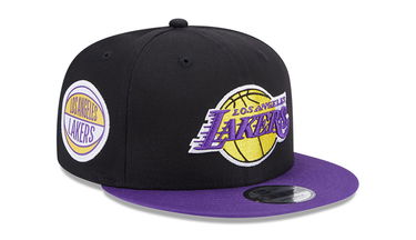 Kasket New Era LA Lakers Team Side Patch 9FIFTY Snapback Cap Sort | 60364386, 5