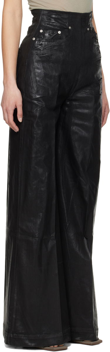Bukser Rick Owens Rick Owens DRKSHDW Hollywood Dirt Cooper Flare Jeans Sort | DS01E3303 SCF, 1