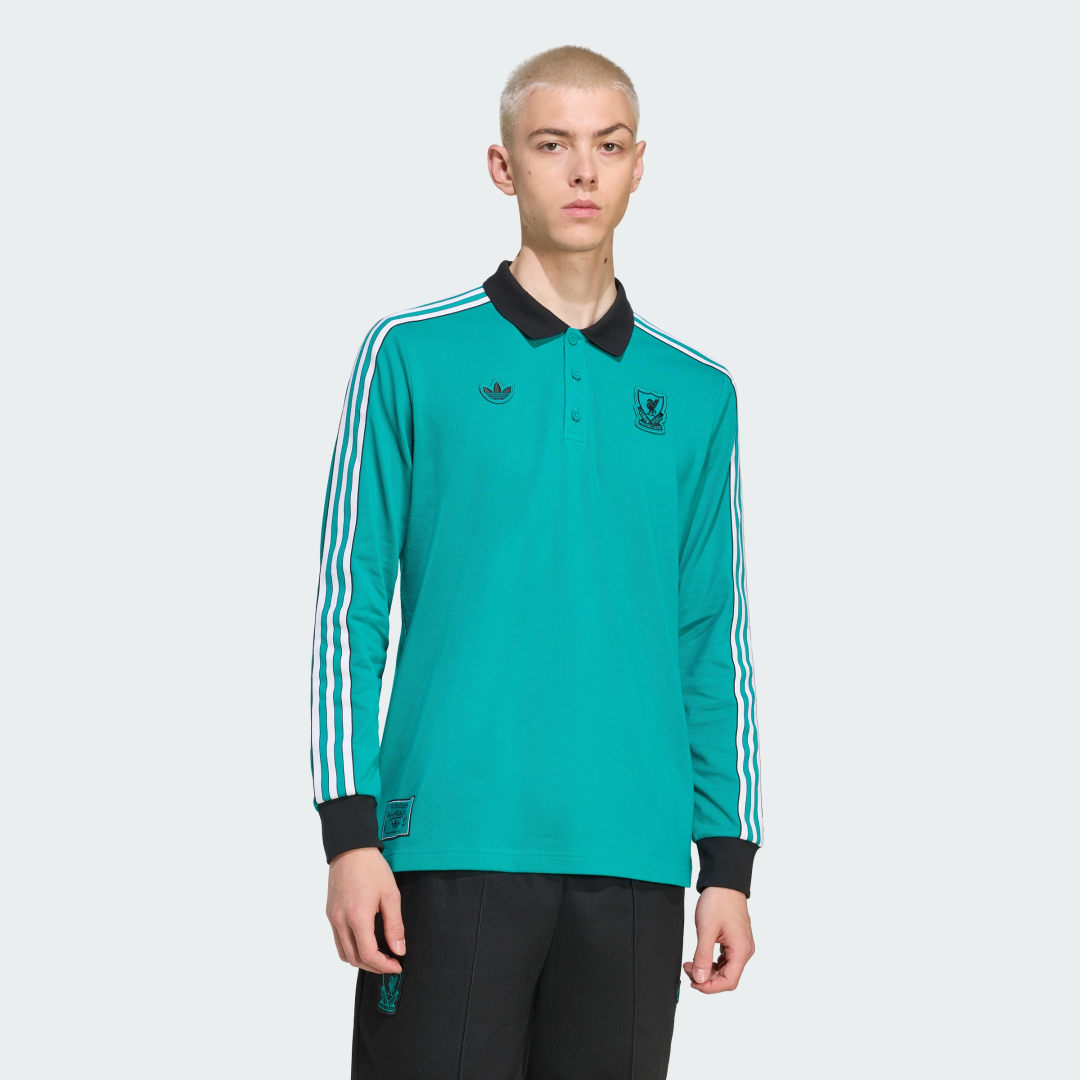 Polo skjorte adidas Performance Liverpool FC Terrace Icons Turkis | JW5471, 0
