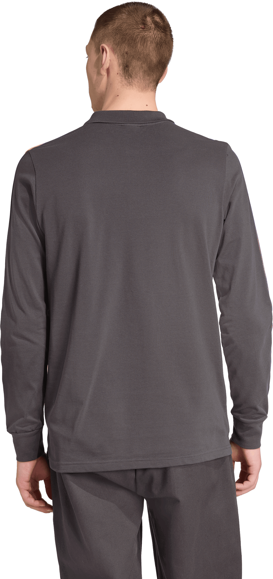 Polo skjorte adidas Originals Manchester United Icon Long Sleeve Polo Shirt Grå | jn2822, 1