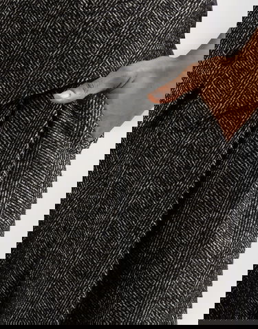 Bukser Dolce & Gabbana Dolce & Gabbana Chevron Wool Trousers Grå | GP168TFCBAJS8030, 3