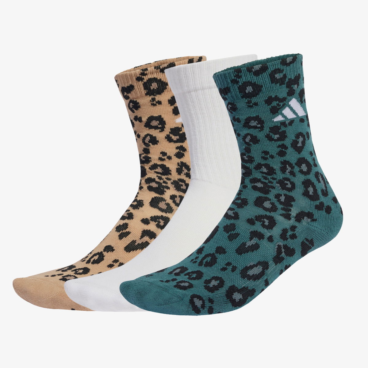 Sokker adidas Performance Leopard Print Crew Socks 3 Pairs Flerfarvet | JX5557, 1