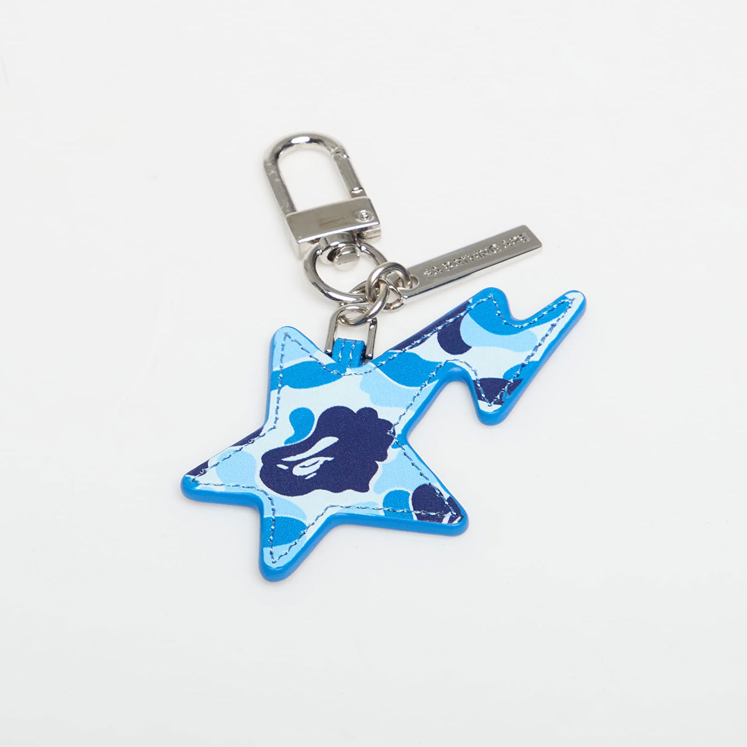 Nøgleringe BAPE Abc Camo Sta Keychain Blå | 001GDL801001MBLU, 0