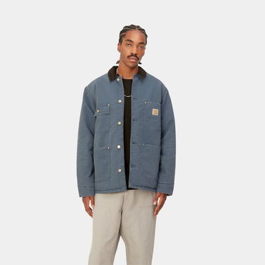 Frakker Carhartt WIP OG Chore Coat "Ore / Black aged canvas" Mørkeblå | I027357_1QF_3K, 0
