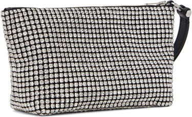 Håndtaske Alexander Wang Alexander Wang Heiress Crystal-Embellished Wristlet Pouch Sort | 70424N13M, 2