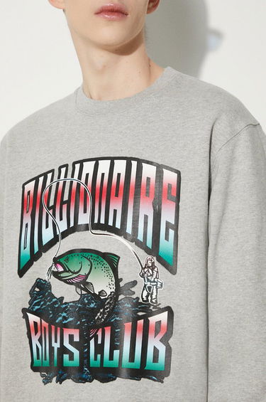 Sweatshirt BILLIONAIRE BOYS CLUB Billionaire Boys Club Big Catch Crewneck Sweatshirt Grå | B24230, 4