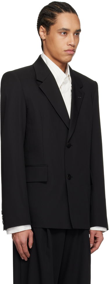 Jakke WOOYOUNGMI Wooyoungmi Single-Breasted Wool Blazer Sort | W251CJ01, 4