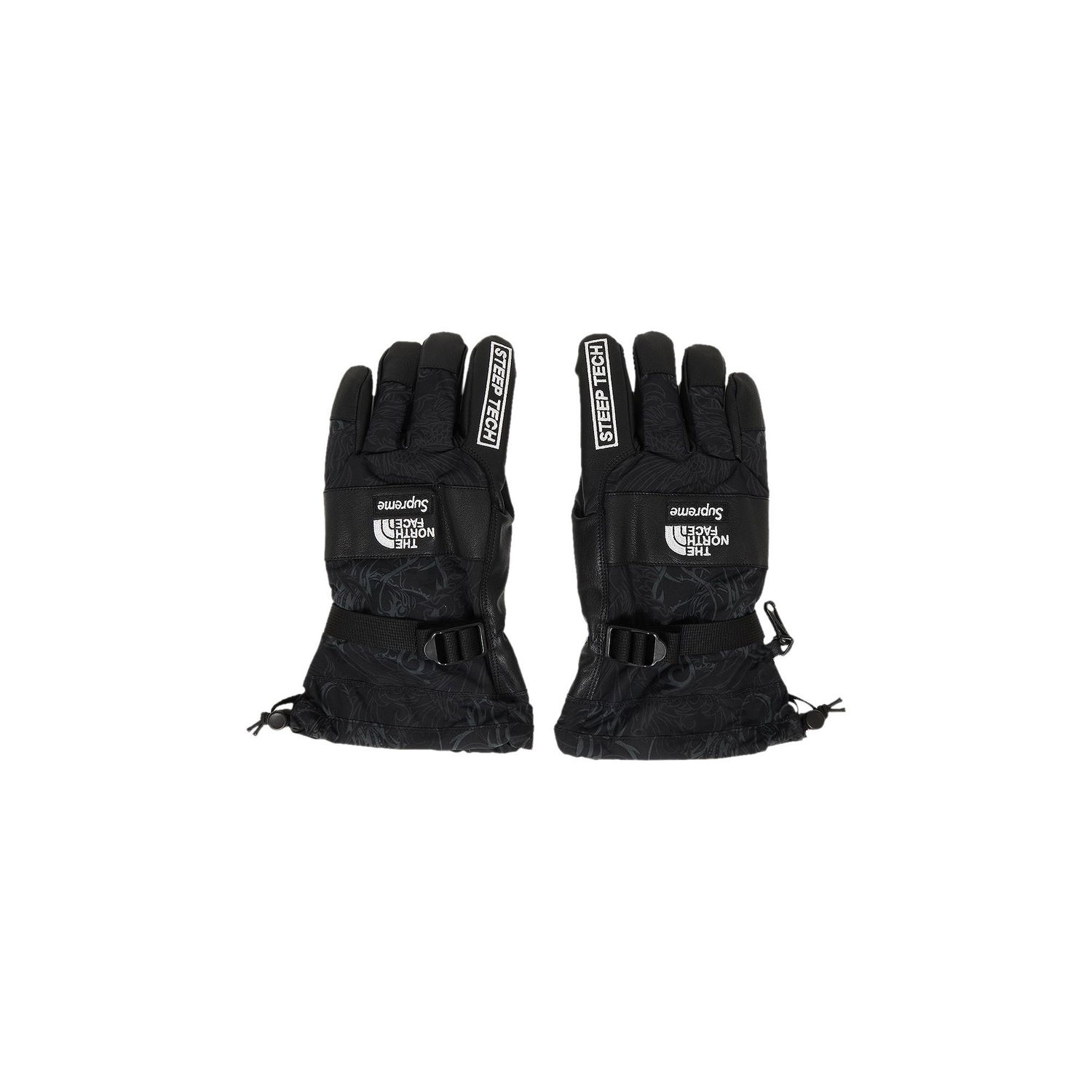Handsker Supreme The North Face x Steep Tech Gloves Sort | FW22A1 BLACK DRAGON, 1