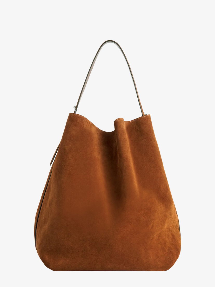 Håndtaske TOTEME Suede Toteme Belted Tote Bag Brun | 234WAL853LE0004105