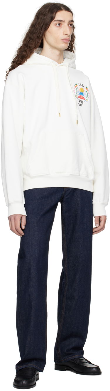 Sweatshirt Casablanca Casablanca 'Casa Way' Mountain Hoodie Hvid | MPF25-JTP-292-01, 3