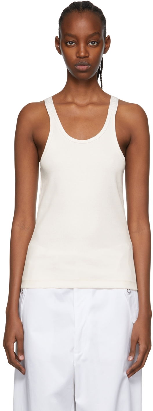 Tanktop Dion Lee Exclusive Tank Top Hvid | C3041R22