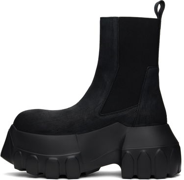 Tøj Rick Owens Rick Owens Hollywood Beatle Mega Tractor Chelsea Boots Sort | RU01E5860 LFB, 2