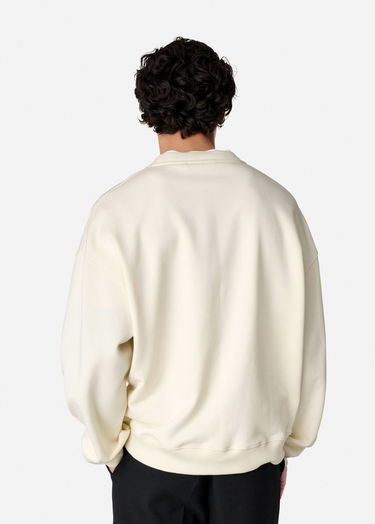 Sweatshirt AXEL ARIGATO Cream Relaxed-Fit Sweatshirt Hvid | A3000001, 3
