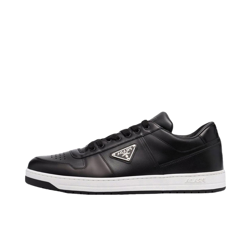 Sneakers og sko Prada Downtown Low Top Sneakers Leather Black Black White Sort | 2EE364_3LJ6_F0002