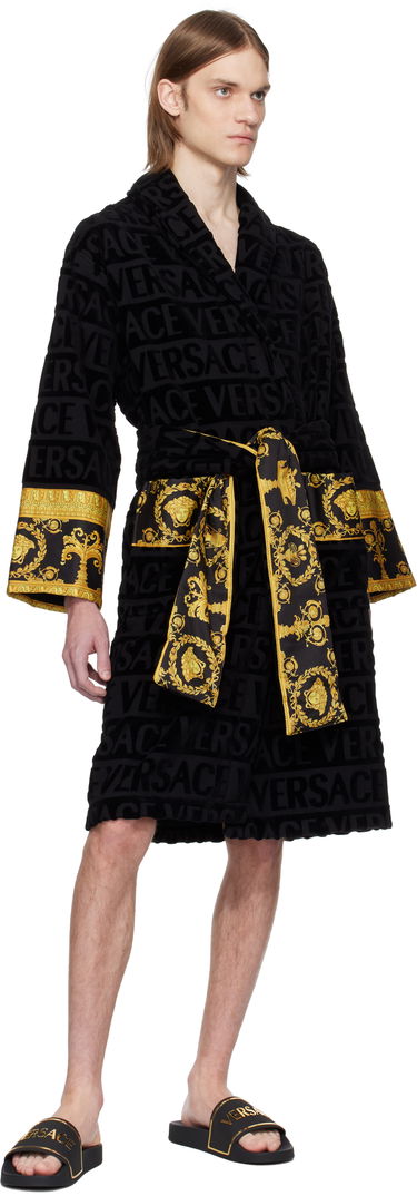 Sneakers og sko Versace Versace Logo Pool Slides Sort | 1018496_1A13176, 4