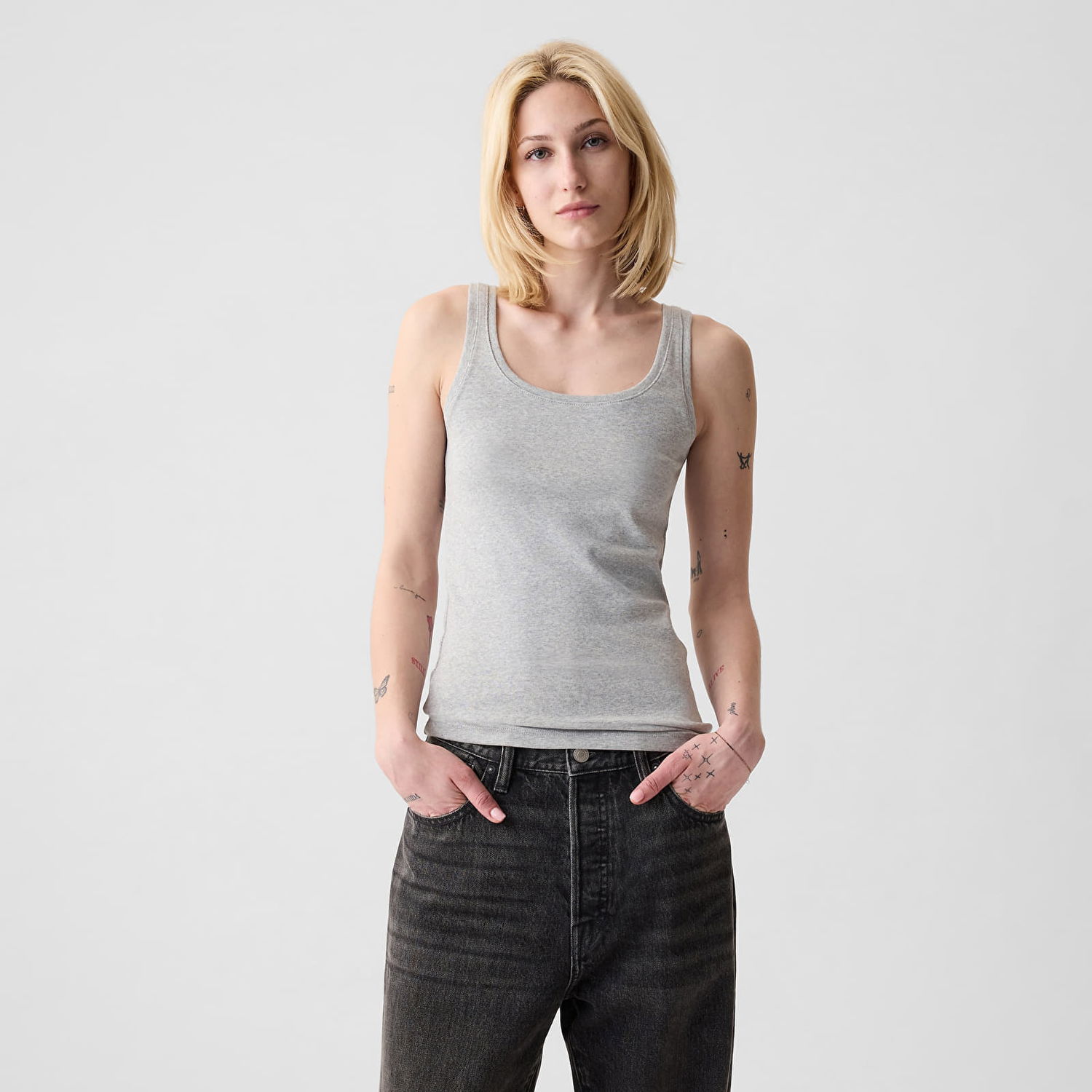 Tanktop GAP Modal Tank Grey Grå | 540670-01, 0