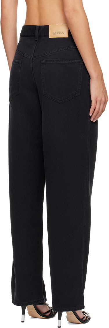 Jeans ISABEL MARANT Jenny High-Waisted Straight-Leg Jeans Sort | PA0590FA-B1H07I, 2