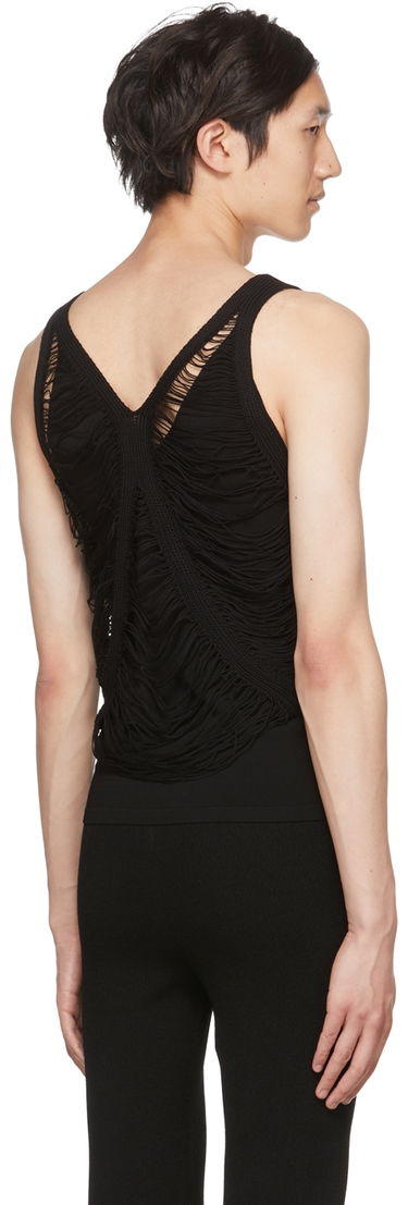 Tanktop Dion Lee Dion Lee Net Distressed Tank Top Sort | C7080P22, 2