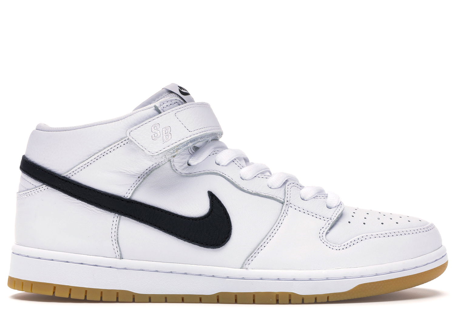 Sneakers og sko Nike SB SB Dunk Mid Orange Label White Hvid | CD6754-100, 0