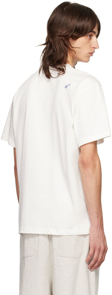 T-shirt ADER ERROR Flocked Logo T-Shirt Hvid | BN25FYTS0101OW, 2