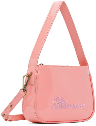 Håndtaske Blumarine Small Rhinestone Shoulder Bag Beige | P344W002A, 4