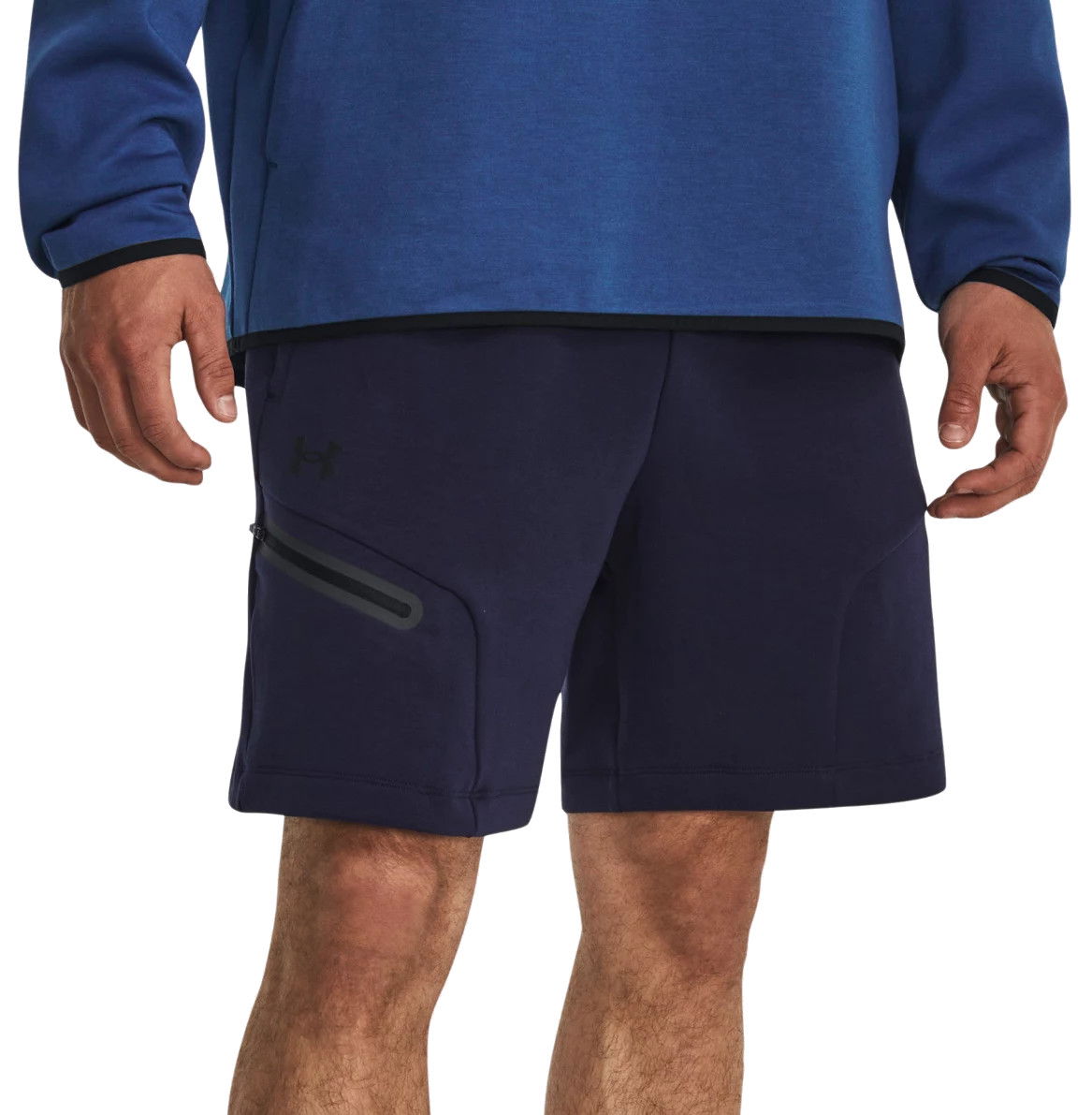 Shorts Under Armour Unstoppable Fleece Mørkeblå | 1379809-410, 0
