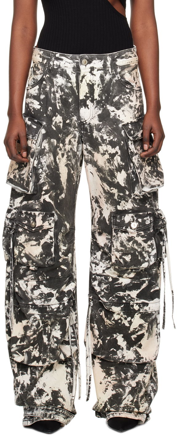 Cargo bukser The Attico Attico Fern Cargo Jeans Flerfarvet | 242WCP84 D072