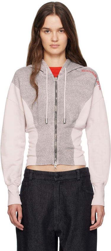 Sweatshirt Eckhaus Latta Eckhaus Latta Snatched Zip-Up Hoodie Lyserød | 4000-EL-PF25-P -, 0
