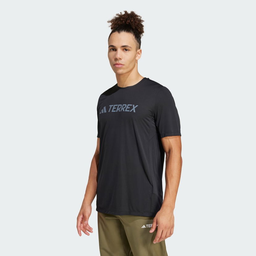 T-shirt adidas Performance Terrex Multi Climacool Logo Tech T-Shirt Sort | JI9234