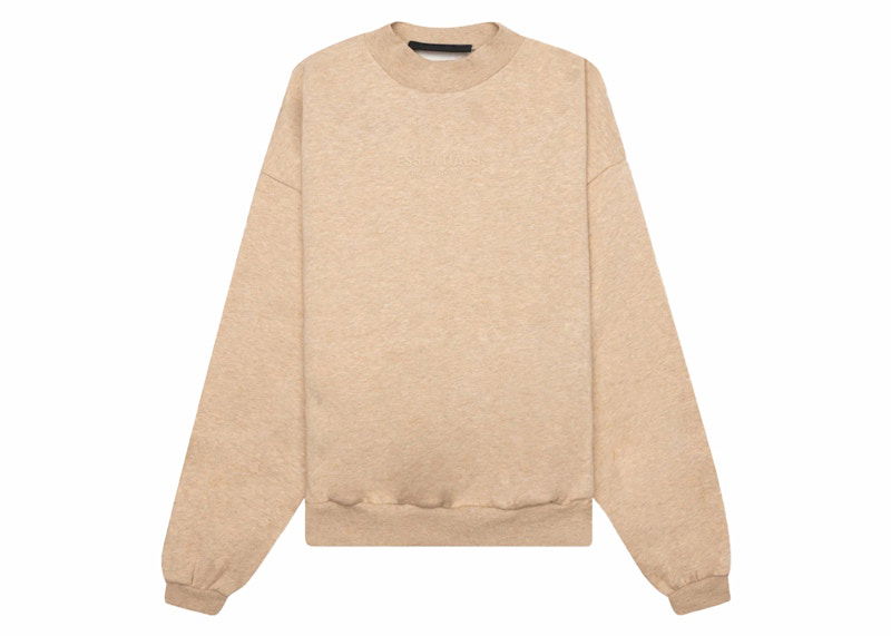 Sweater Fear of God Fear of God Essentials Kids Crewneck Beige | 785BT232063K
